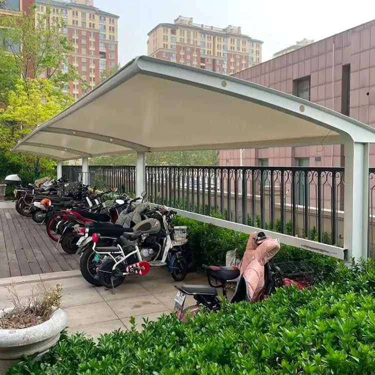 五大连池市膜结构电动车棚